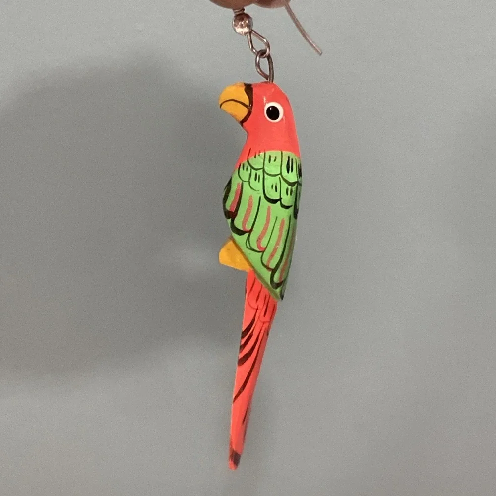 Parrot adorable wooden